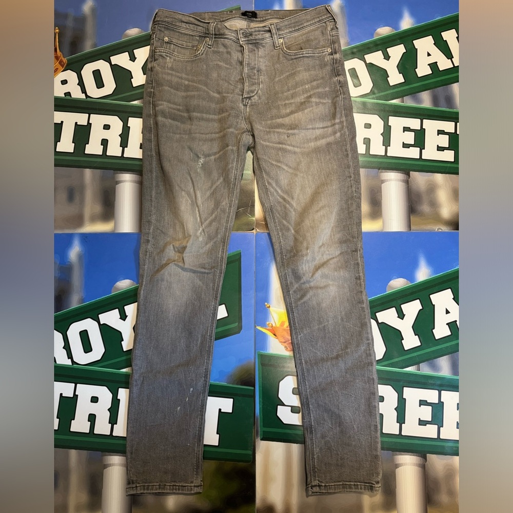 River island grey denim jeans